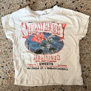 Urban Outfitters Strawberry Crop top